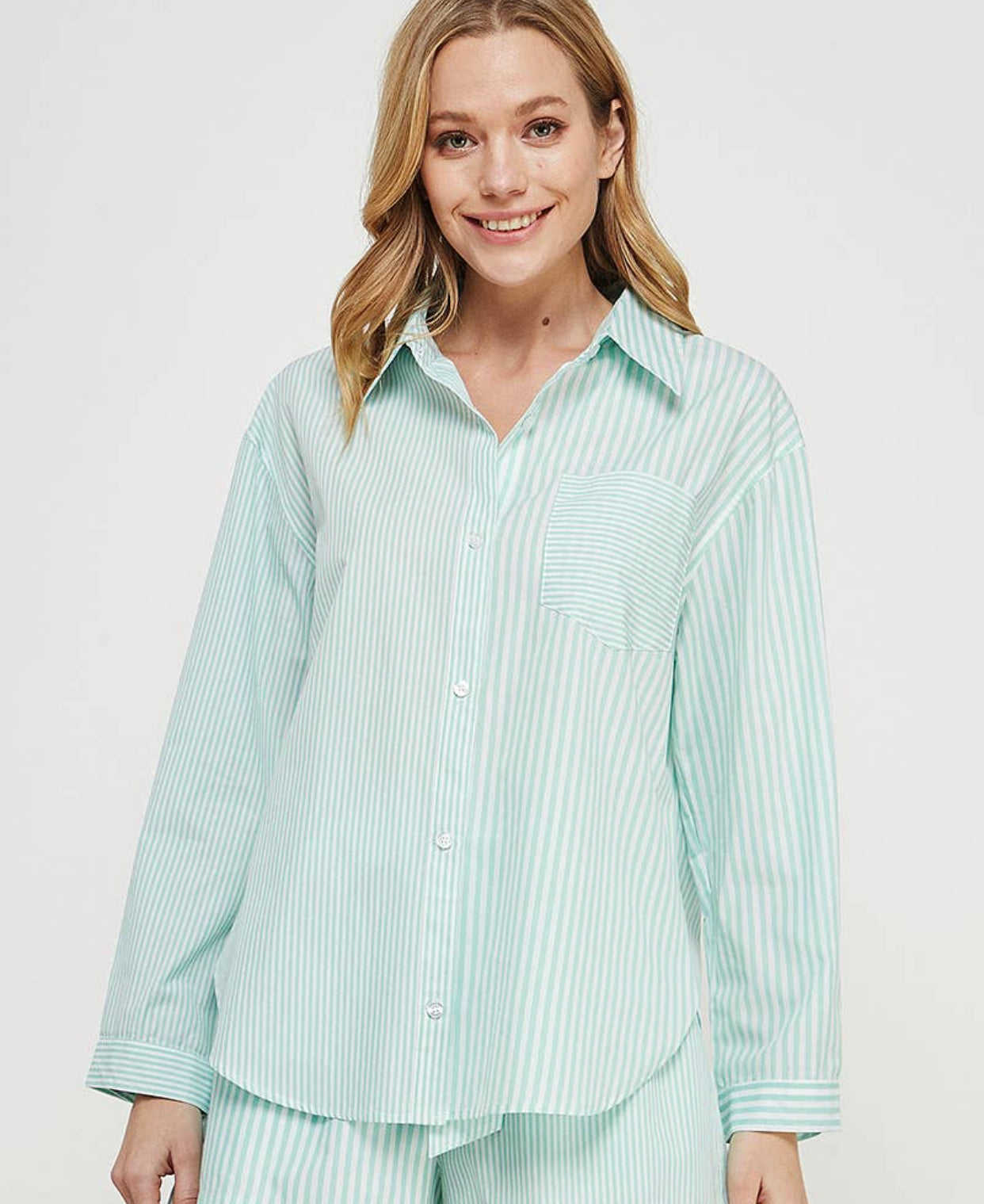 Sea Breeze Button Up