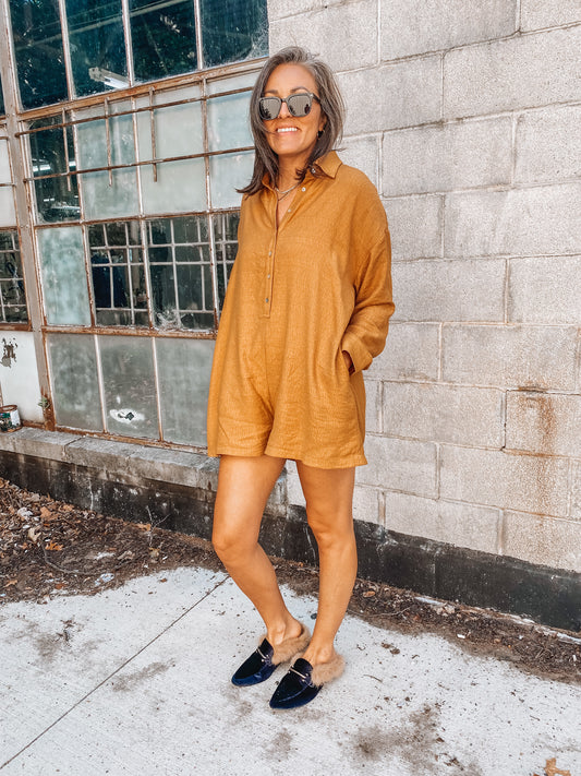 Ellie Romper - Camel