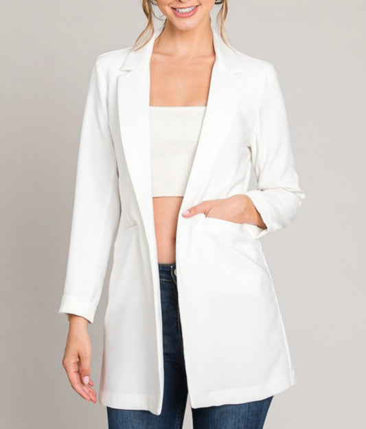 Camila White Blazer